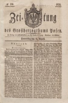 Zeitung des Großherzogthums Posen. 1831, № 190 (18 August)