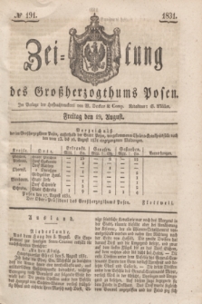 Zeitung des Großherzogthums Posen. 1831, № 191 (19 August)