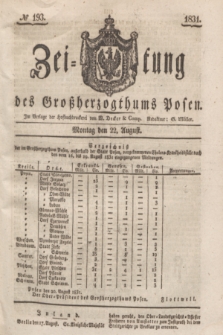 Zeitung des Großherzogthums Posen. 1831, № 193 (22 August)