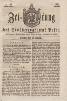 Zeitung des Großherzogthums Posen. 1831, № 194 (23 August)