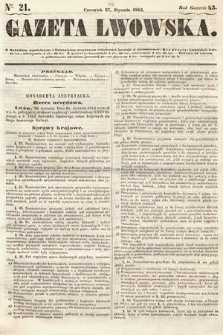 Gazeta Lwowska. 1853, nr 21