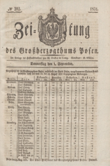Zeitung des Großherzogthums Posen. 1831, № 202 (1 September)