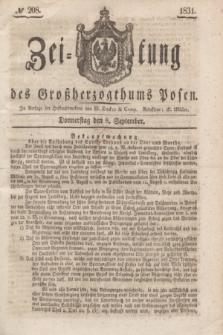 Zeitung des Großherzogthums Posen. 1831, № 208 (8 September)