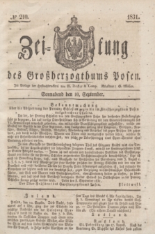 Zeitung des Großherzogthums Posen. 1831, № 210 (10 September)
