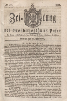 Zeitung des Großherzogthums Posen. 1831, № 217 (19 September)