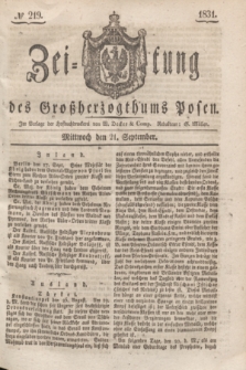 Zeitung des Großherzogthums Posen. 1831, № 219 (21 September)