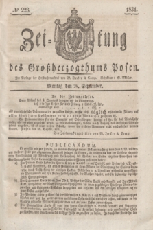 Zeitung des Großherzogthums Posen. 1831, № 223 (26 September)