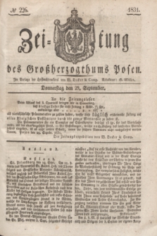 Zeitung des Großherzogthums Posen. 1831, № 226 (29 September)
