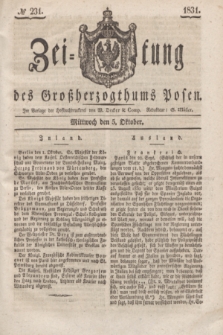 Zeitung des Großherzogthums Posen. 1831, № 231 (5 Oktober)
