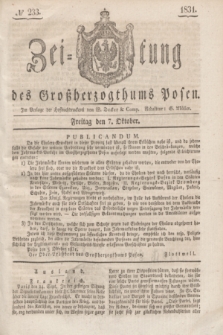 Zeitung des Großherzogthums Posen. 1831, № 233 (7 Oktober)