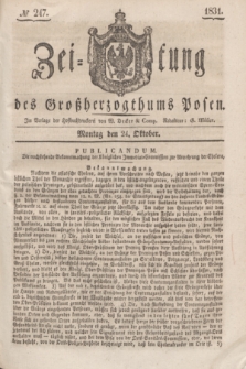 Zeitung des Großherzogthums Posen. 1831, № 247 (24 Oktober)