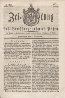 Zeitung des Großherzogthums Posen. 1831, № 258 (5 November)