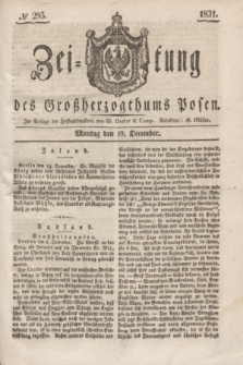 Zeitung des Großherzogthums Posen. 1831, № 295 (19 December)