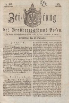 Zeitung des Großherzogthums Posen. 1831, No 303 (29 December)