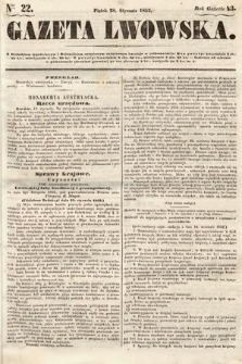 Gazeta Lwowska. 1853, nr 22