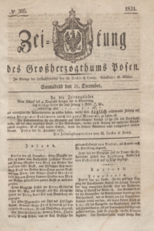 Zeitung des Großherzogthums Posen. 1831, № 305 (31 December)