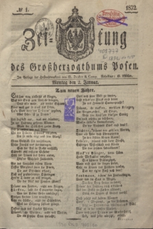Zeitung des Großherzogthums Posen. 1832, № 1 (2 Januar)