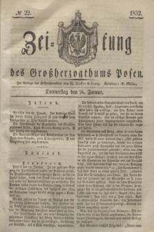 Zeitung des Großherzogthums Posen. 1832, № 22 (26 Januar)