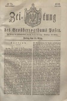 Zeitung des Großherzogthums Posen. 1832, № 71 (23 März)