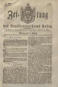 Zeitung des Großherzogthums Posen. 1832, № 187 (13 August)