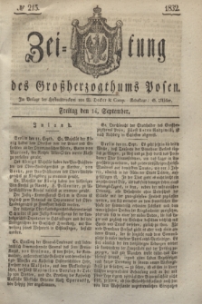 Zeitung des Großherzogthums Posen. 1832, № 215 (14 September)