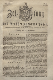 Zeitung des Großherzogthums Posen. 1832, № 218 (18 September)