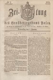 Zeitung des Großherzogthums Posen. 1833, № 2 (3 Januar)