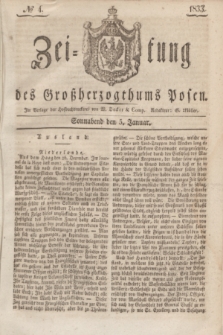 Zeitung des Großherzogthums Posen. 1833, № 4 (5 Januar)