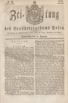 Zeitung des Großherzogthums Posen. 1833, № 20 (24 Januar)
