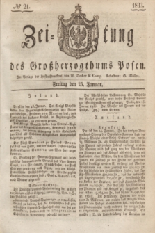 Zeitung des Großherzogthums Posen. 1833, № 21 (25 Januar)