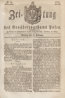 Zeitung des Großherzogthums Posen. 1833, № 41 (18 Februar)