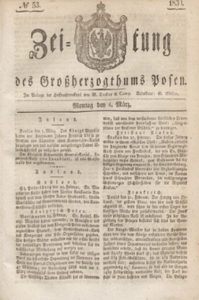 Zeitung des Großherzogthums Posen. 1833, № 53 (4 März)