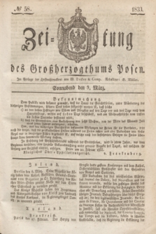 Zeitung des Großherzogthums Posen. 1833, № 58 (9 März)