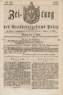 Zeitung des Großherzogthums Posen. 1833, № 138 (17 Juni)