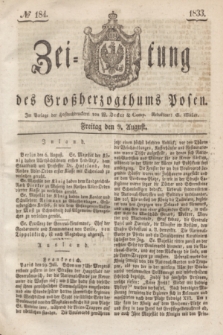 Zeitung des Großherzogthums Posen. 1833, № 184 (9 August)