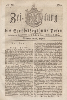 Zeitung des Großherzogthums Posen. 1833, № 200 (28 August)