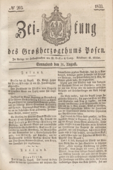 Zeitung des Großherzogthums Posen. 1833, № 203 (31 August)