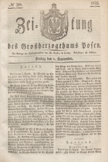 Zeitung des Großherzogthums Posen. 1833, № 208 (6 September)