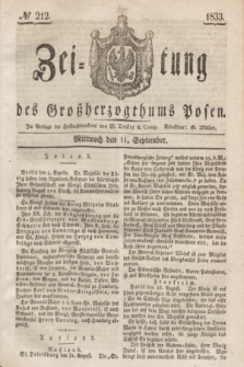 Zeitung des Großherzogthums Posen. 1833, № 212 (11 September)