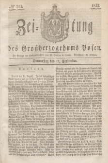 Zeitung des Großherzogthums Posen. 1833, № 213 (12 September)