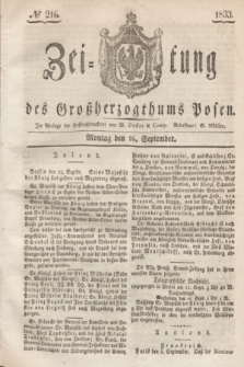 Zeitung des Großherzogthums Posen. 1833, № 216 (16 September)