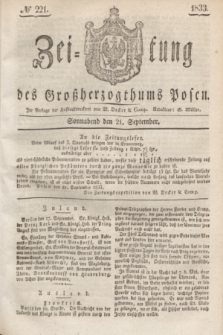 Zeitung des Großherzogthums Posen. 1833, № 221 (21 September)