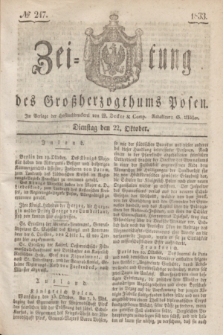 Zeitung des Großherzogthums Posen. 1833, № 247 (22 Oktober)