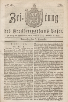 Zeitung des Großherzogthums Posen. 1833, № 261 (7 November)