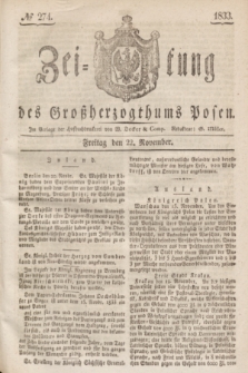 Zeitung des Großherzogthums Posen. 1833, № 274 (22 November)
