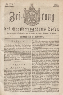 Zeitung des Großherzogthums Posen. 1833, № 278 (27 November)