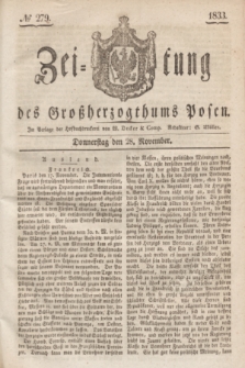 Zeitung des Großherzogthums Posen. 1833, № 279 (28 November)