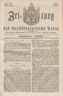 Zeitung des Großherzogthums Posen. 1833, № 287 (7 December)