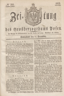 Zeitung des Großherzogthums Posen. 1833, № 293 (14 December)