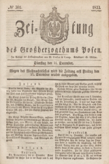 Zeitung des Großherzogthums Posen. 1833, № 301 (24 December)